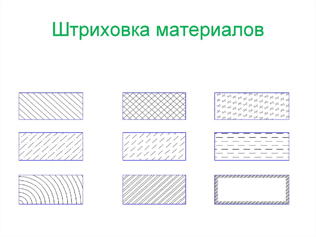 Штриховки для чертежей