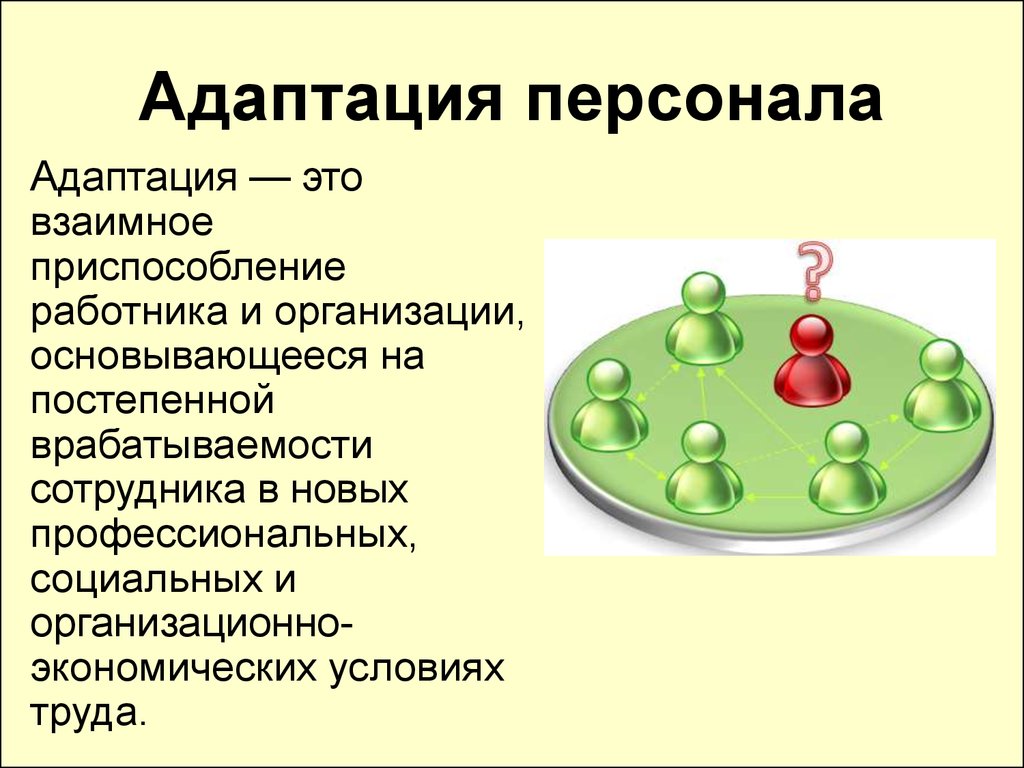 Презентация по адаптации персонала в организации