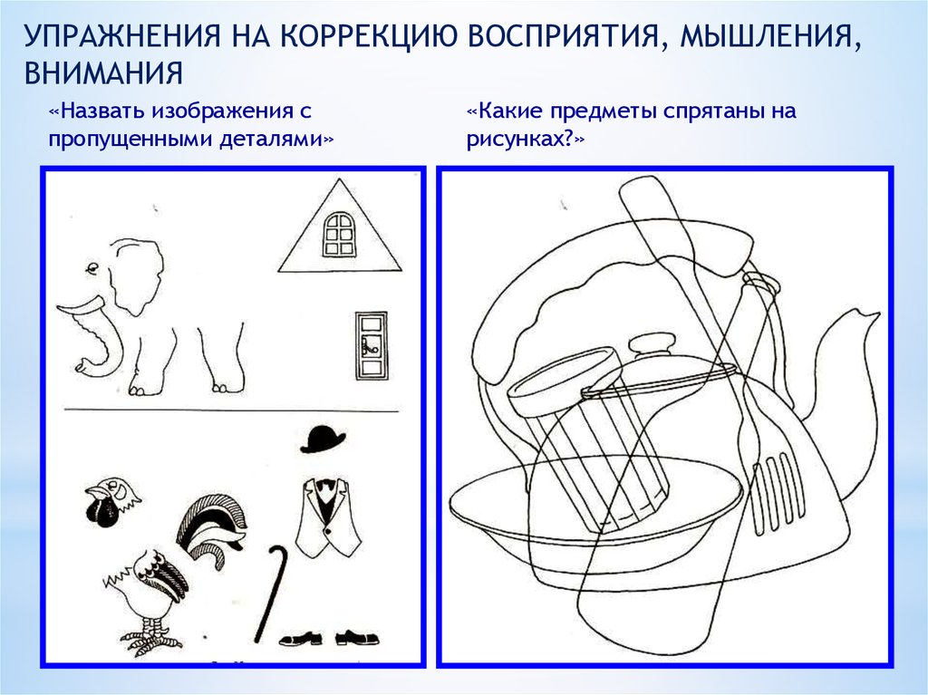 Коррекция и развитие восприятия