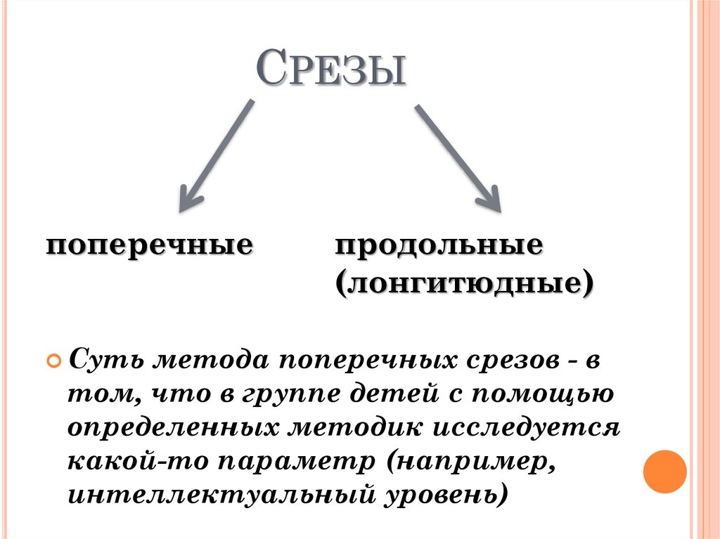 Лонгитюдная схема исследования