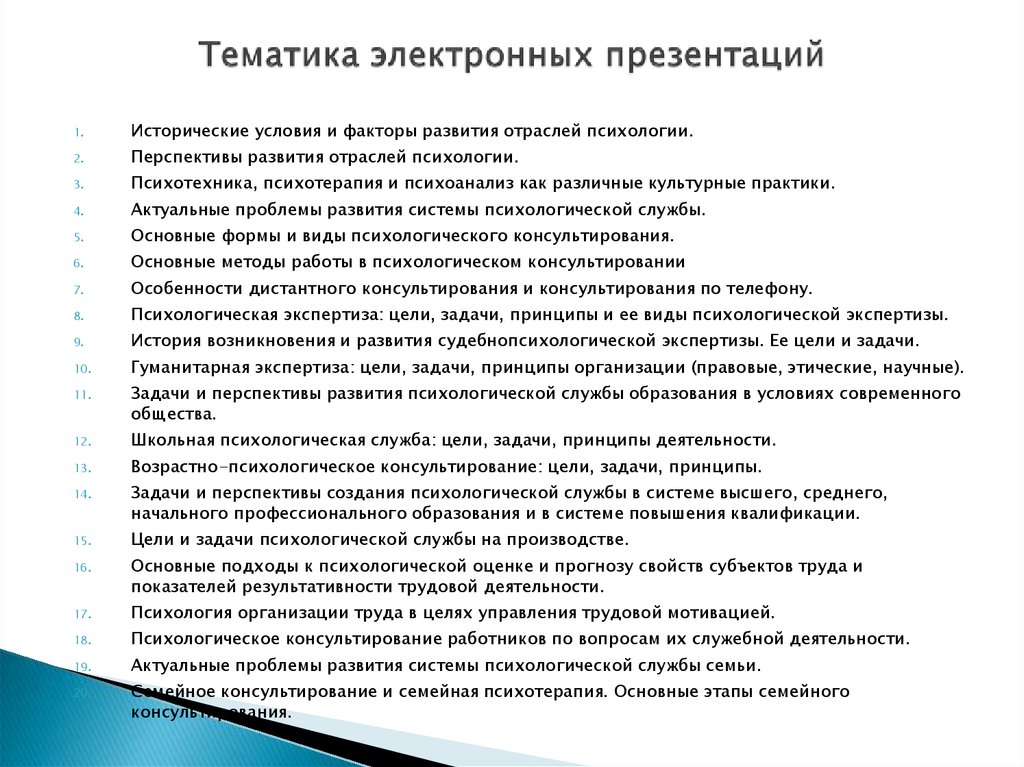 Задачи психологической практики. Формы практической психологической работы. Перспектива в психологии. Задачи и отрасли психологии. Психологические перспективы психологии.