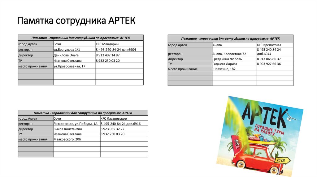 Характеристика на ученика в лагерь артек образец