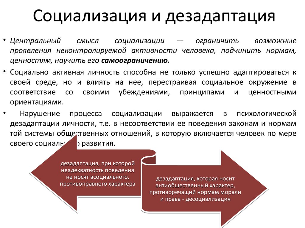 Социализация социального поведения