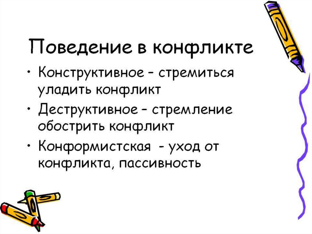 Составьте план на тему способы конструктивного поведения в конфликтной ситуации