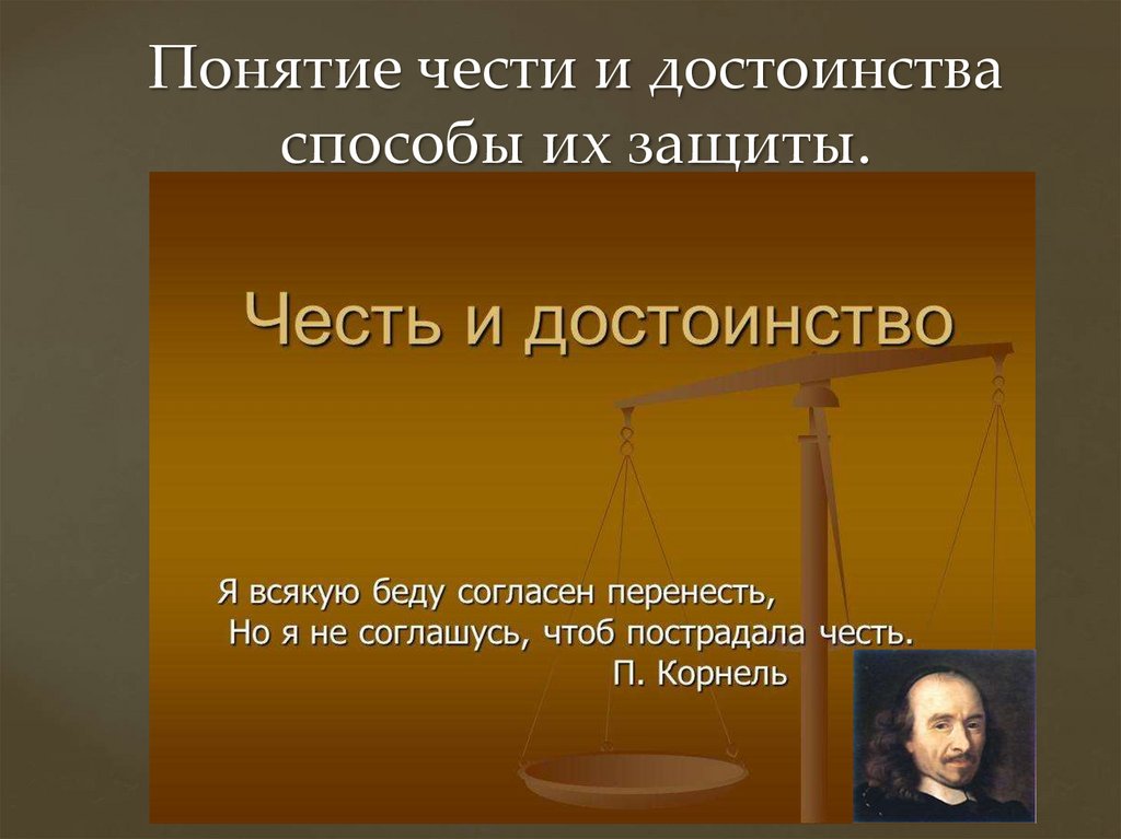 Понятие чести. Честь и достоинство. Понятие честь и достоинство. Способы чести и достоинства. Способы защиты чести и достоинства.