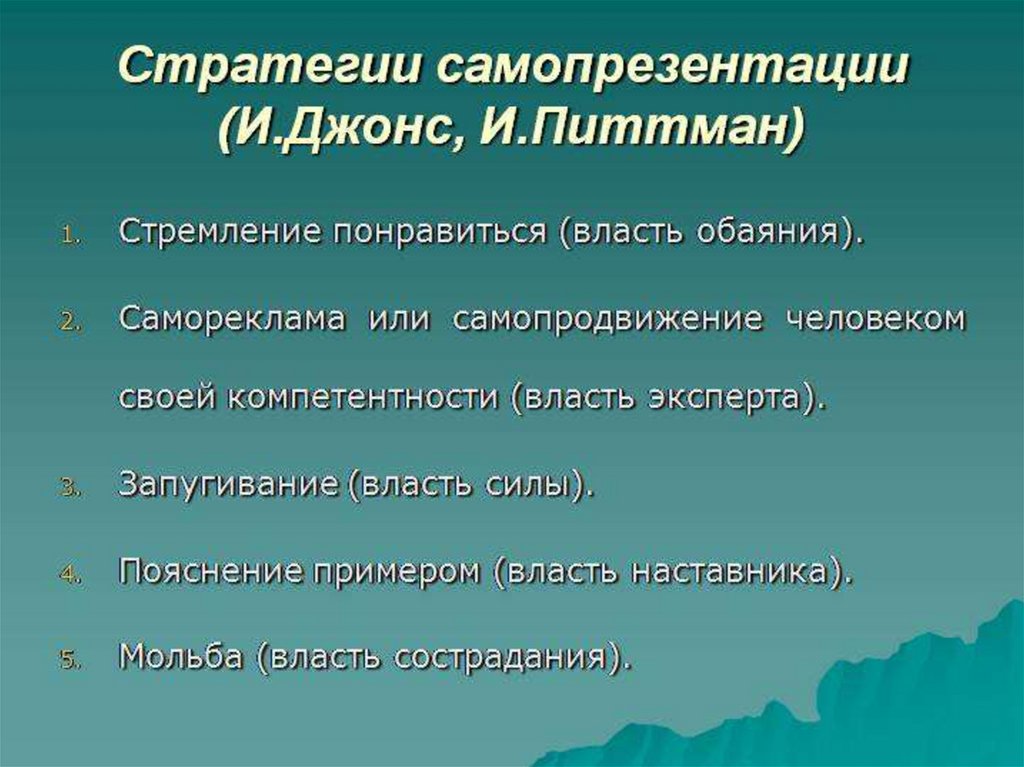 Презентация и самопрезентация в культуре общения