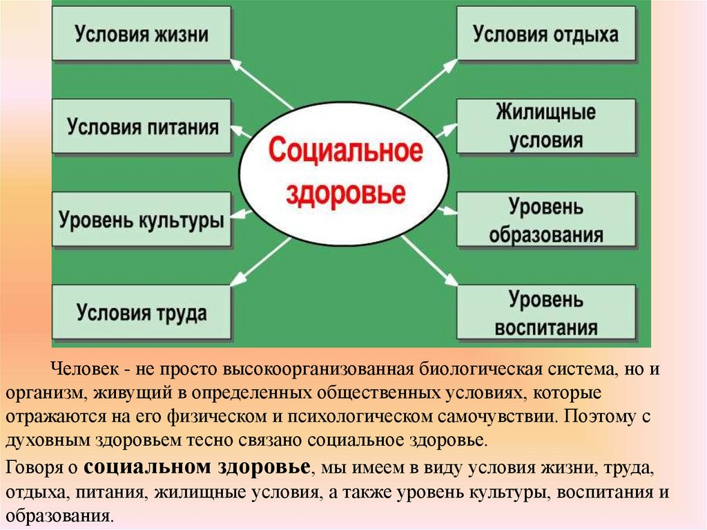 Составляющие здоровый образ жизни человека презентация