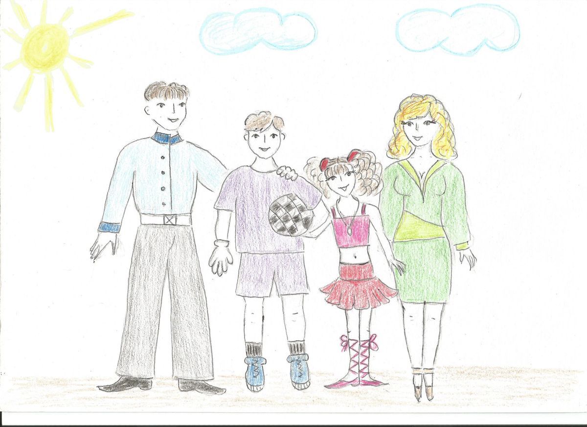 Нарисовать семью из 5 человек. Семья рисунок. Рисунок моя семья. Семья рисунок карандашом. Детские рисунки семьи.