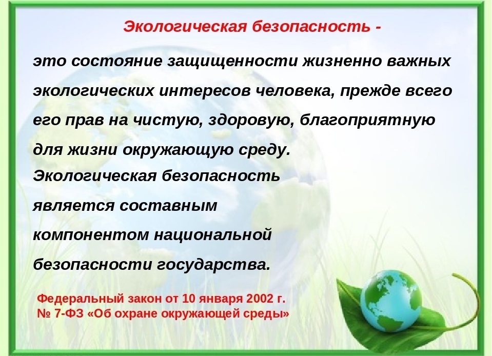 Презентация на тему экологическая безопасность 3 класс окружающий мир