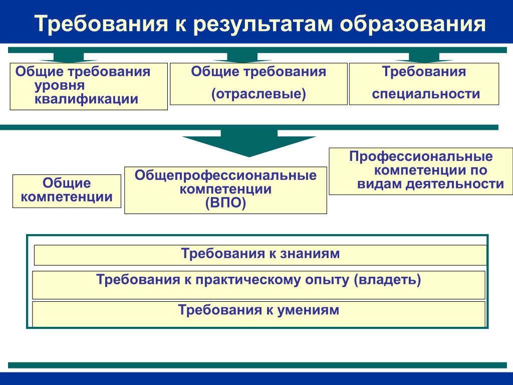 Виды профессионального образования в россии презентация