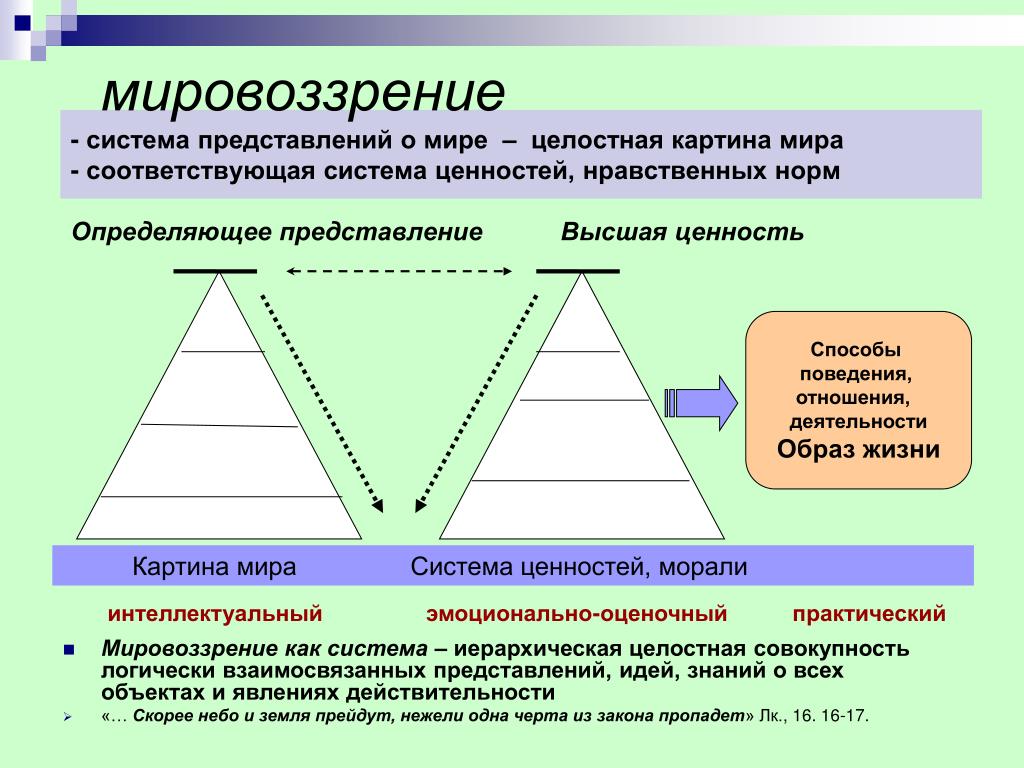 Мировоззрение и картина мира