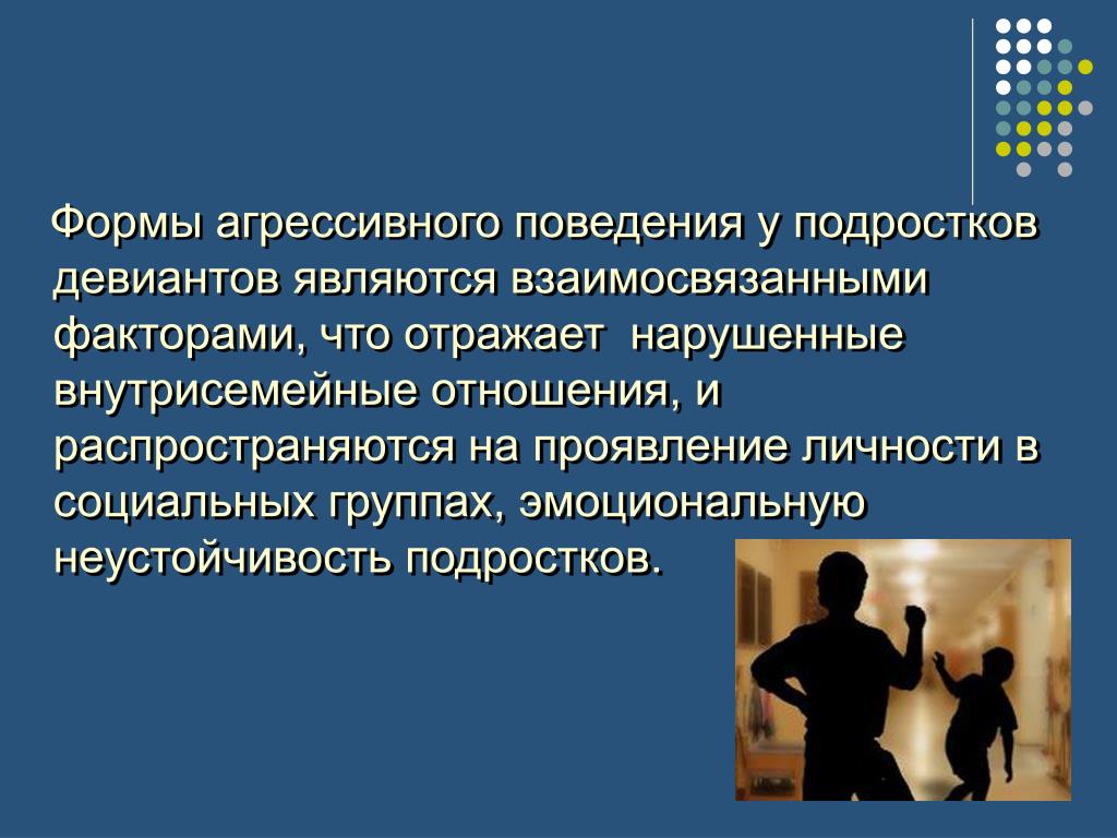 Проект агрессивное поведение подростков