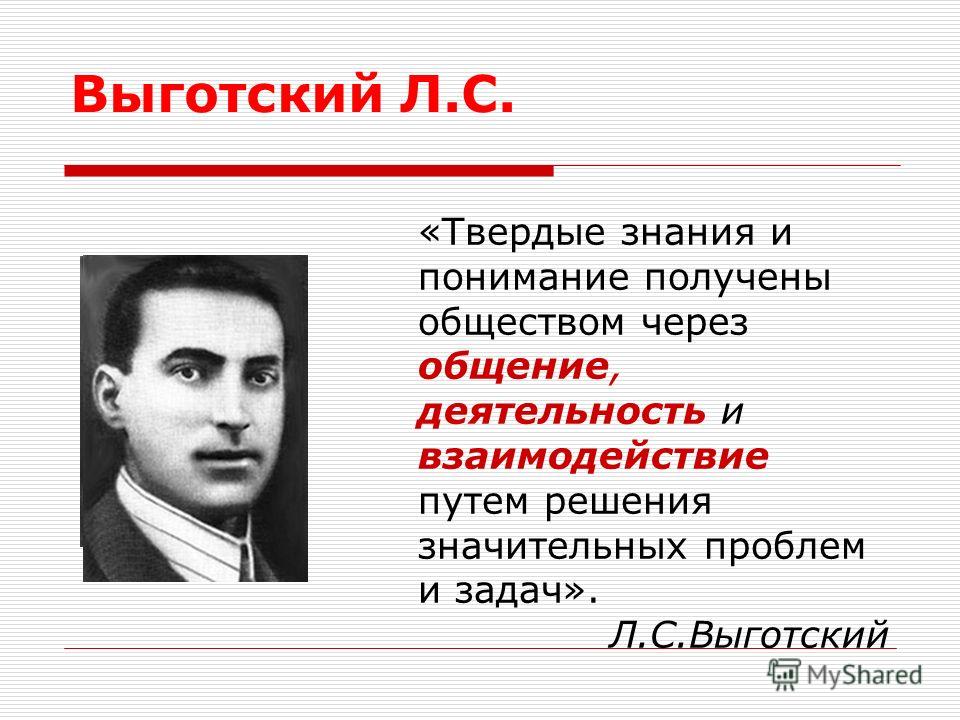 Л с выготский биография и основные труды презентация