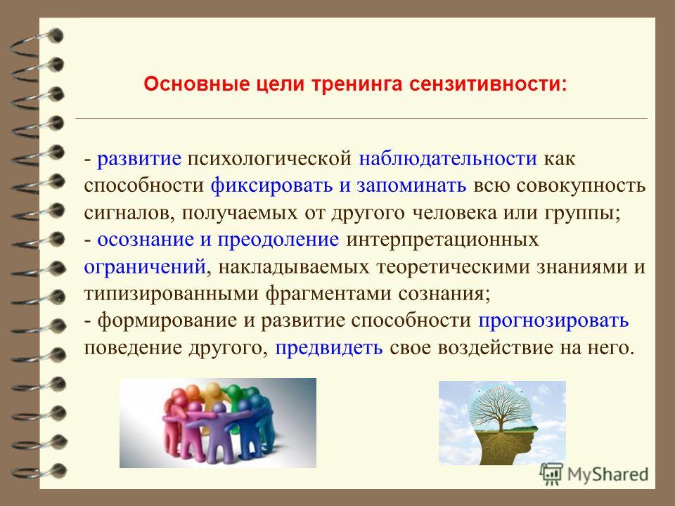 Группы развития сензитивности их цели основа схема психологического анализа личности