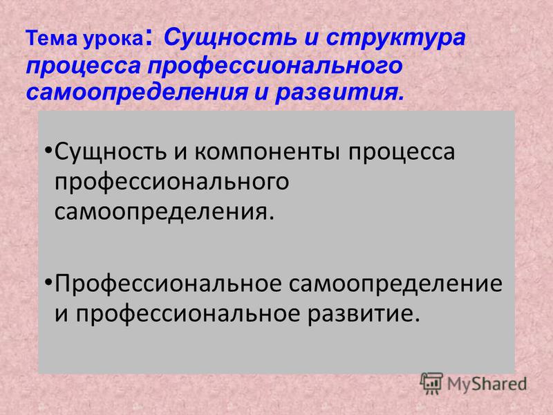 Профессиональное самоопределение старшеклассников презентация