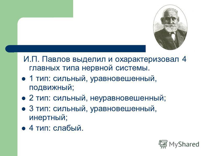 Неуравновешенные люди сильные. Павлов выделил. И. П. Павлов выделил четыре типа нервной системы. И П Павлов 4 типа нервной системы. И П Павлов выделил типы.