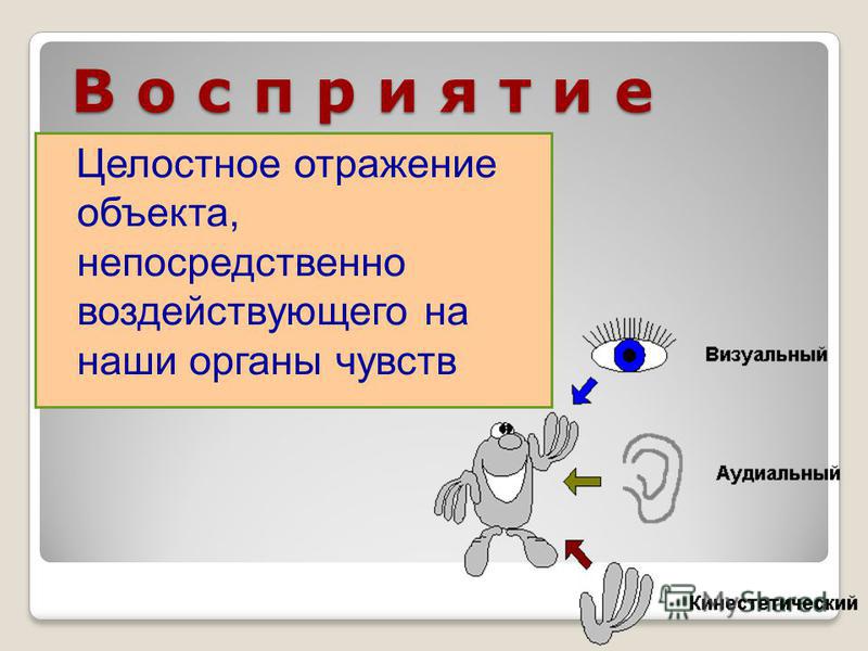 Сохранение в памяти целостного образа предмета