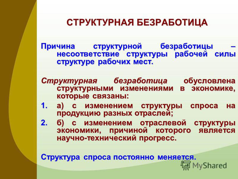 Выберите верные суждения о безработице безработицей называют