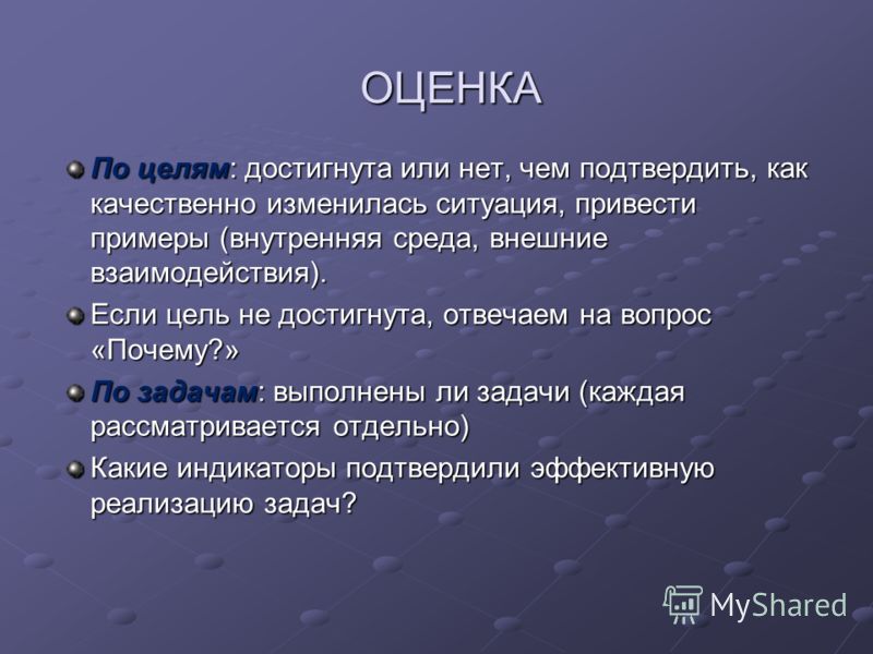 Решить поставленные цели