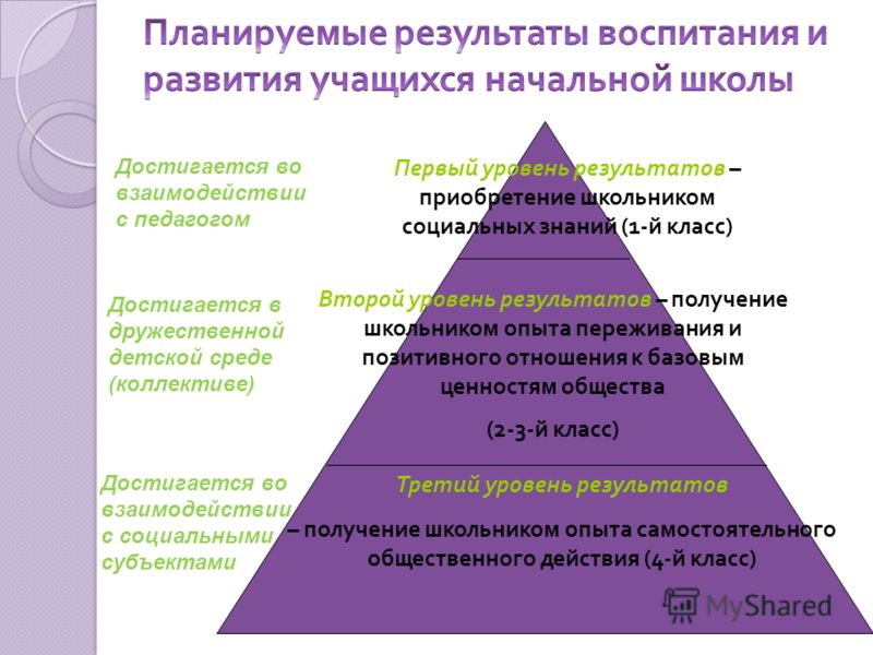 Социальный уровень воспитания. Планируемые Результаты воспитания младших школьников. Уровни результатов воспитания школьников. Уровни воспитательных результатов в начальной школе. Уровни социально воспитательного процесса.