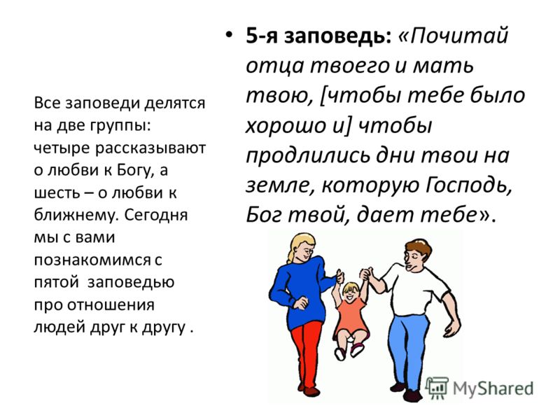 Почитай отца. Заповедь почитай отца твоего и мать. Заповедь чти отца и мать. 5 Заповедь почитай отца твоего и мать твою. Заповедь почитай родителей.