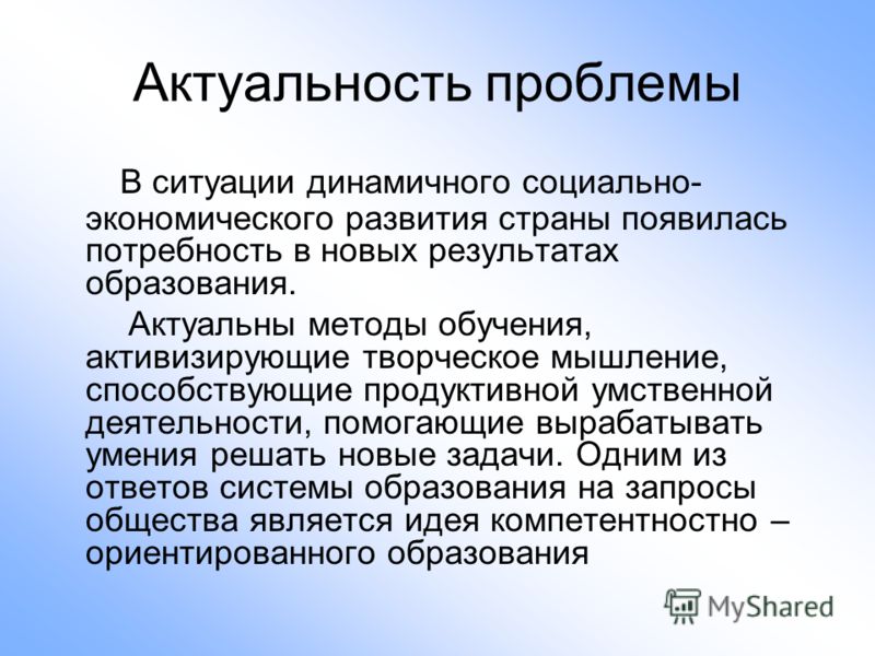 Актуальные методы