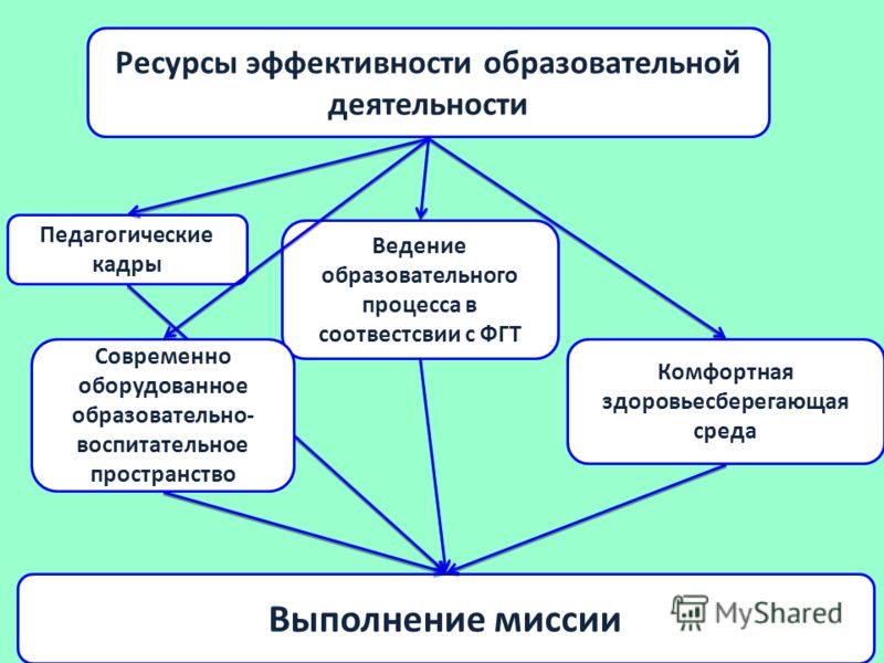 Эффективность образовательного процесса