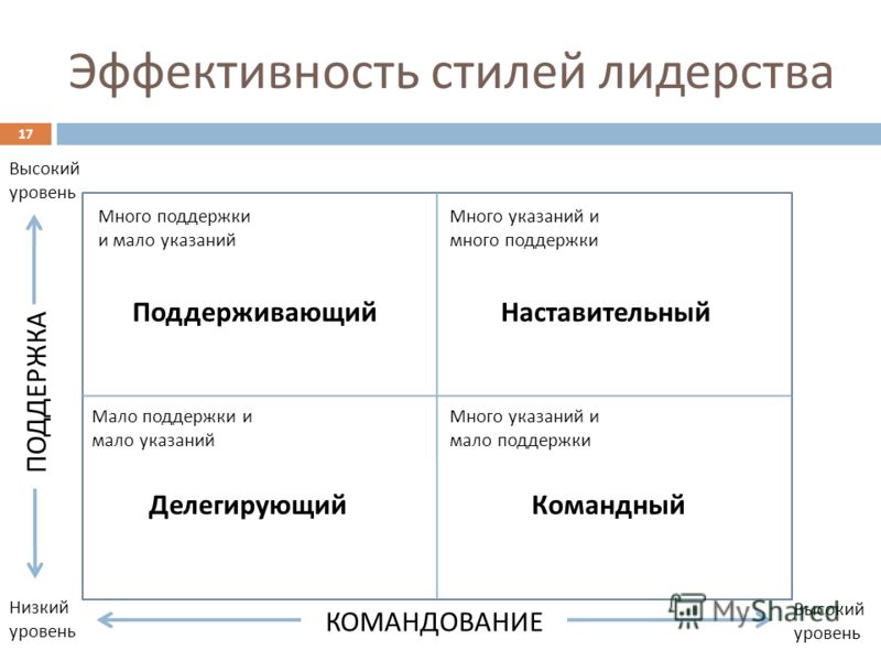 Стили Руководства Используемые Руководителем