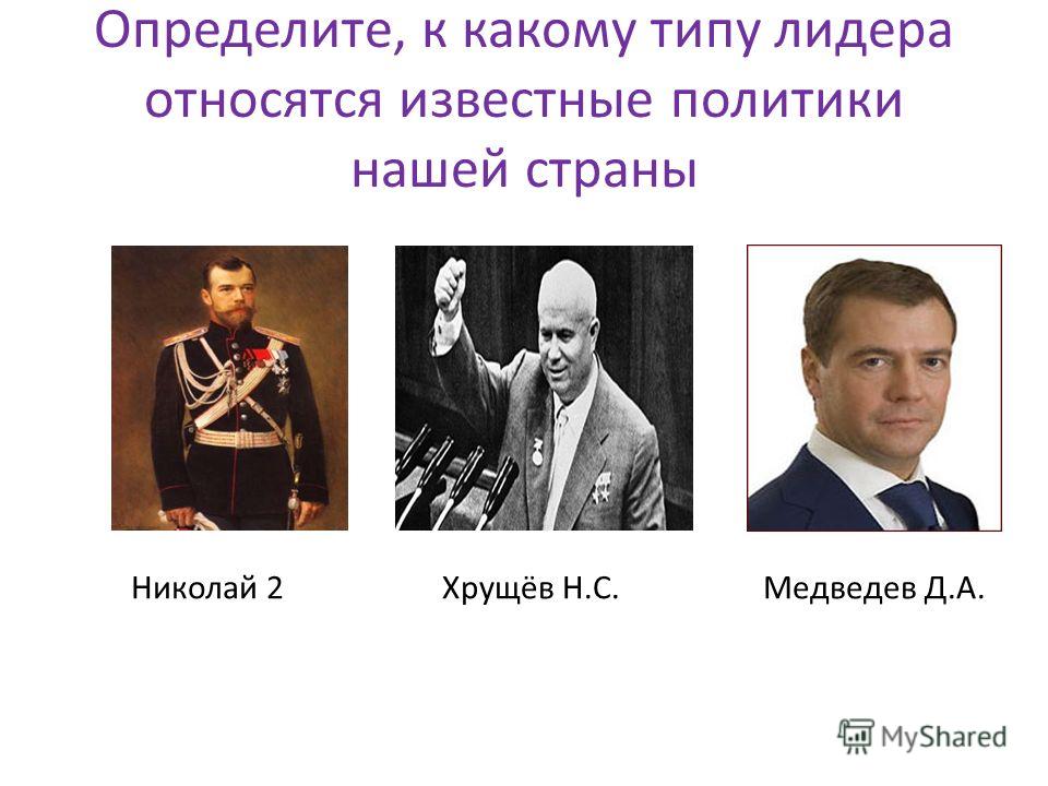 Известно как относились. Николай 2 Тип политического лидерства. Либеральный Тип лидерства. Тип лидерства Николая второго. Известный Тип лидера.