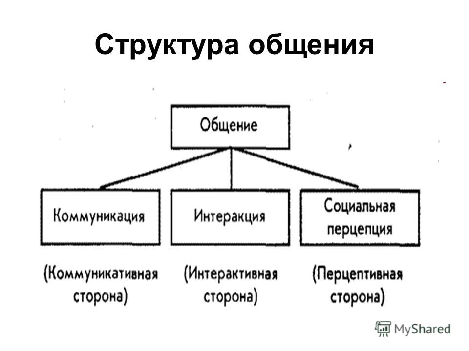 Структура общения схема