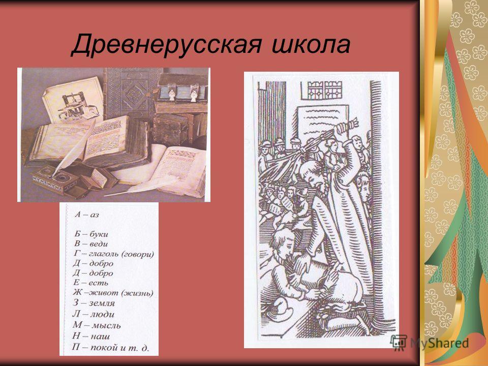 Презентация как учились дети в старину презентация