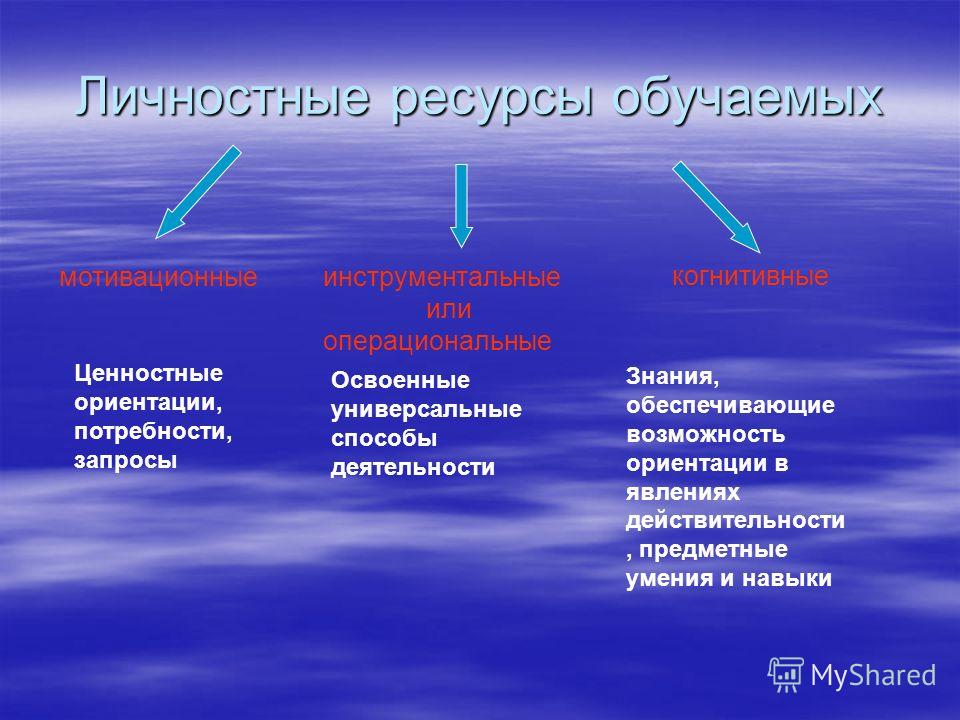 Личностно ресурсная карта пример