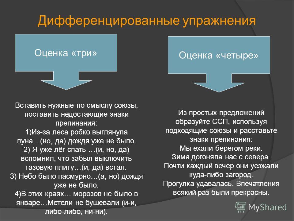 Оценка три. Дифференцированные упражнения. Дифференцированные оценки это. Дифференцированный Союз.