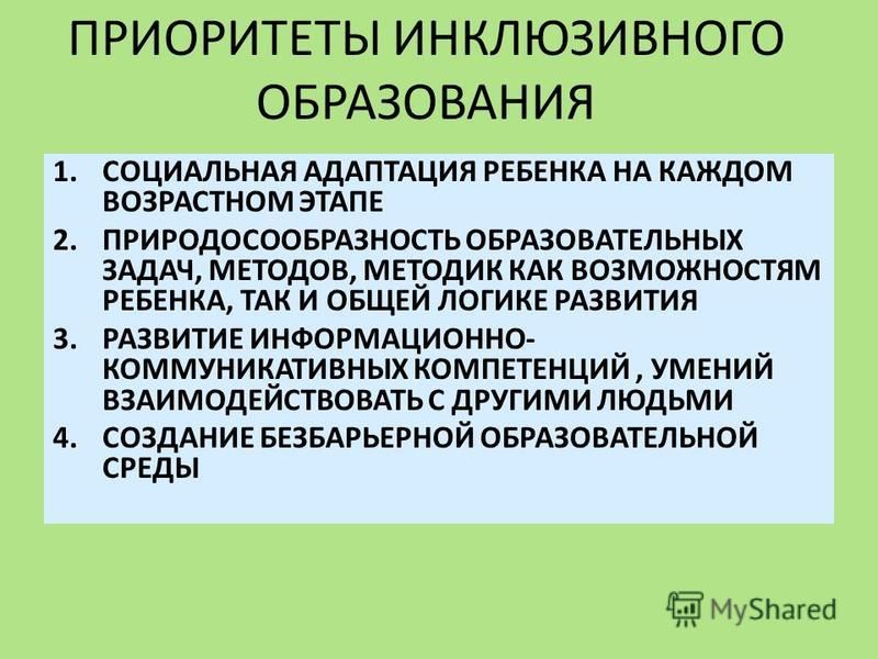 История развития инклюзивного образования в россии презентация