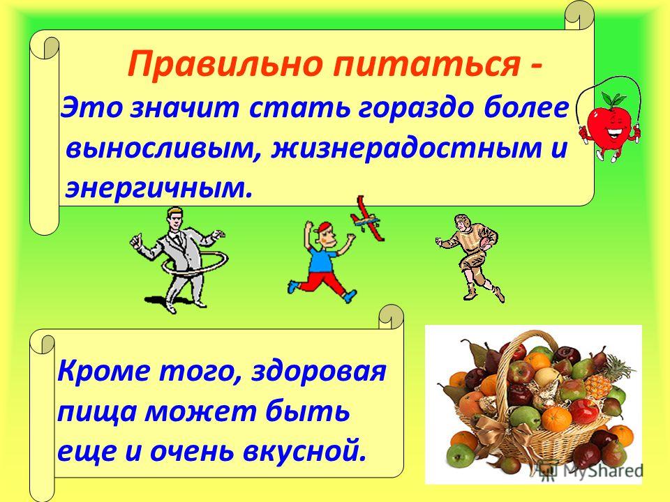 Презентация на тему здоровое питание 4 класс