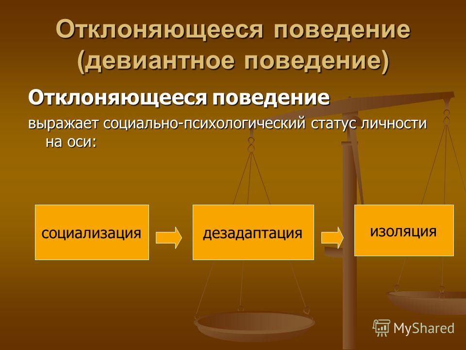 Девиантное поведение презентация 5 класс