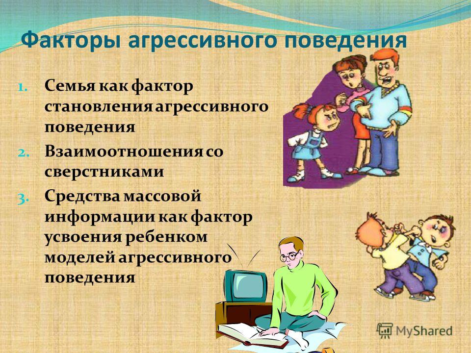 Условия формирования агрессивного поведения личности презентация