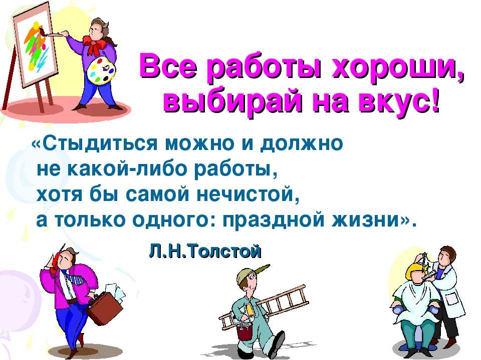 Классный час по профориентации 7 класс в мире профессий с презентацией