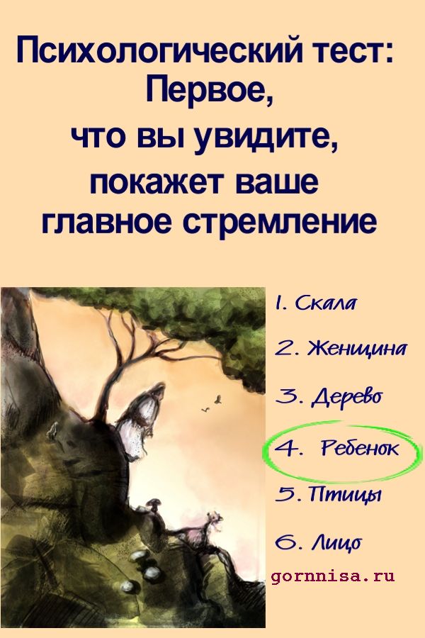 Тест психологический по картинкам с ответами на личность человека с ответами