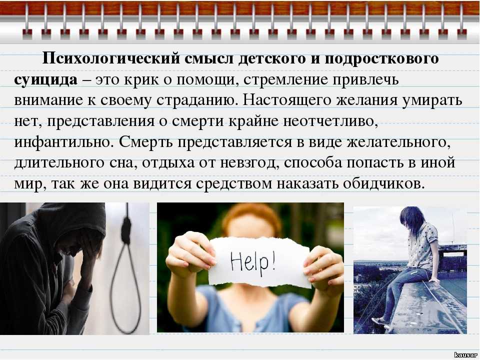 Подростковый суицид презентация