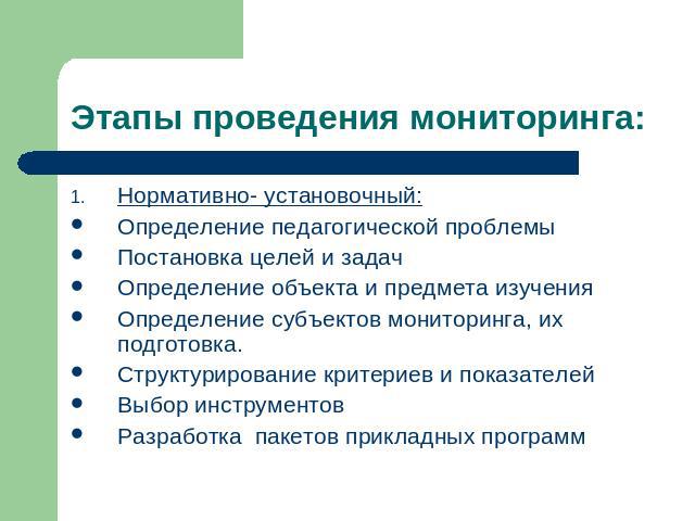 Какие этапы мониторинга. Этапы проведения мониторинга. Стадии педагогического мониторинга. Этапы организации мониторинга. Этапы педагогического мониторинга.