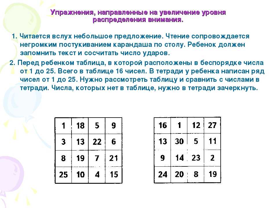 Картинки направленные на концентрацию внимания