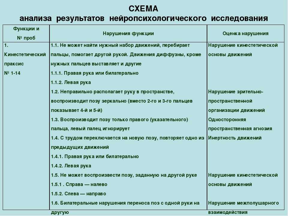 Нейропсихологическое заключение на ребенка образец заполнения