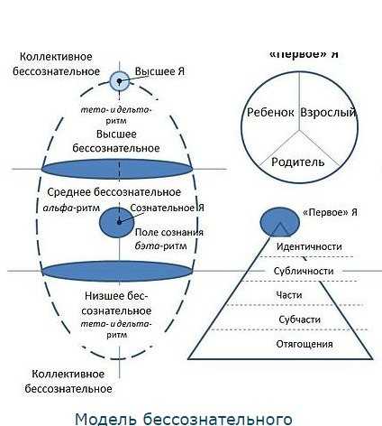 Нарисовать и объяснить структуру человеческого сознания по фрейду и юнгу