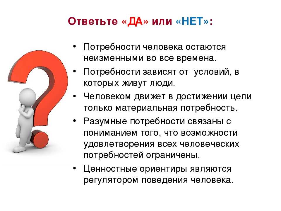 Потребности обществознание 6 класс презентация