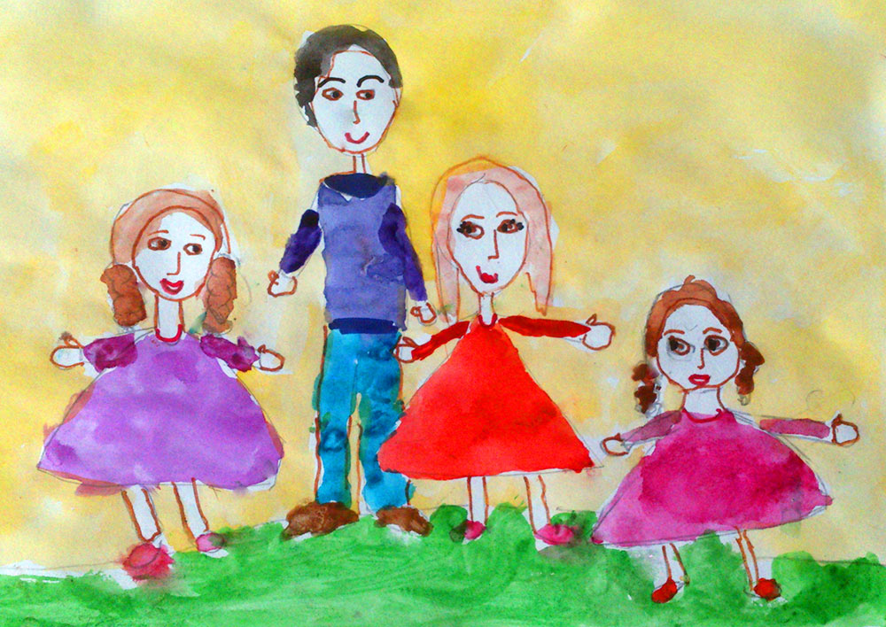 Мама папа я сестра дружная семья. Рисование моя семья. Рисунок моя семья. Рисование моя дружная семья. Рисование наша дружная семья.