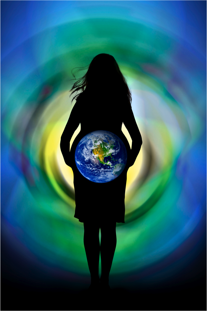 Какая девушка внутри. Женщина Вселенная. Женщина с планетой в руках. Космическая женщина.