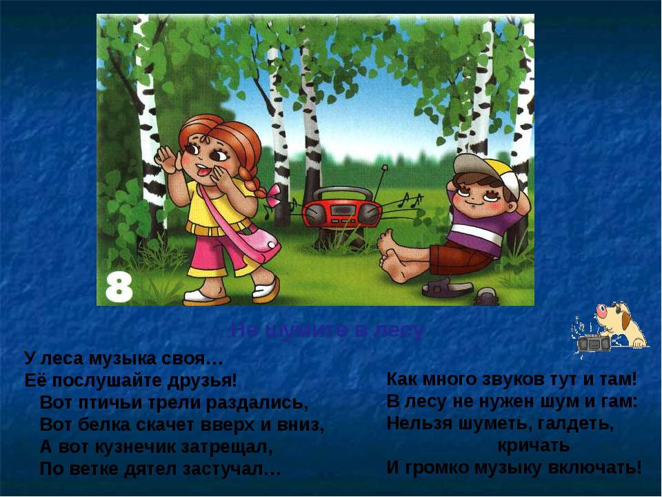 Звук тут. Не шумите в лесу. Шумное поведение в лесу. Нельзя шуметь в лесу. Как нельзя вести себя в лесу.