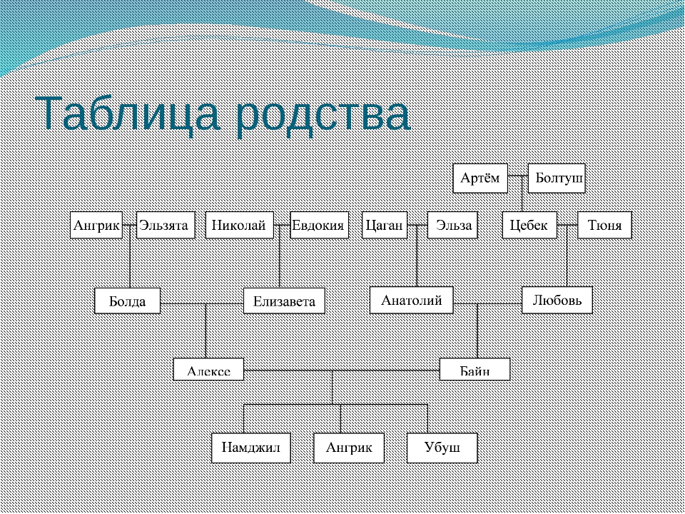 Родственные связи и отношения. Схема родства. Схема кровного родства. Таблица родственников. Названия степеней родства.