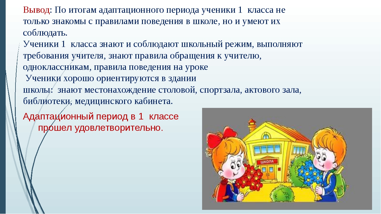 Подведение адаптационного периода правила безопасности жизни ребенка. Адаптация ребенка к школе 1 класс. Адаптация в классе. Адаптационный период в 1 классе. Презентация по адаптации 1 классов.